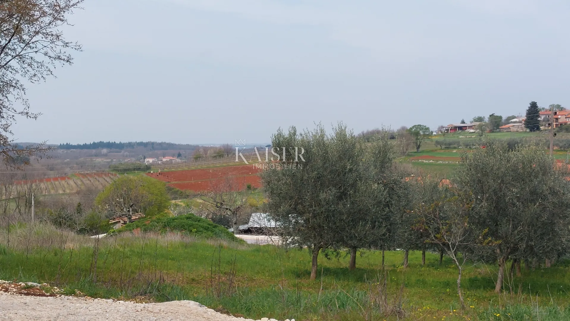 istra, poreč okolica - zemljište s pogledom na more - slika 3