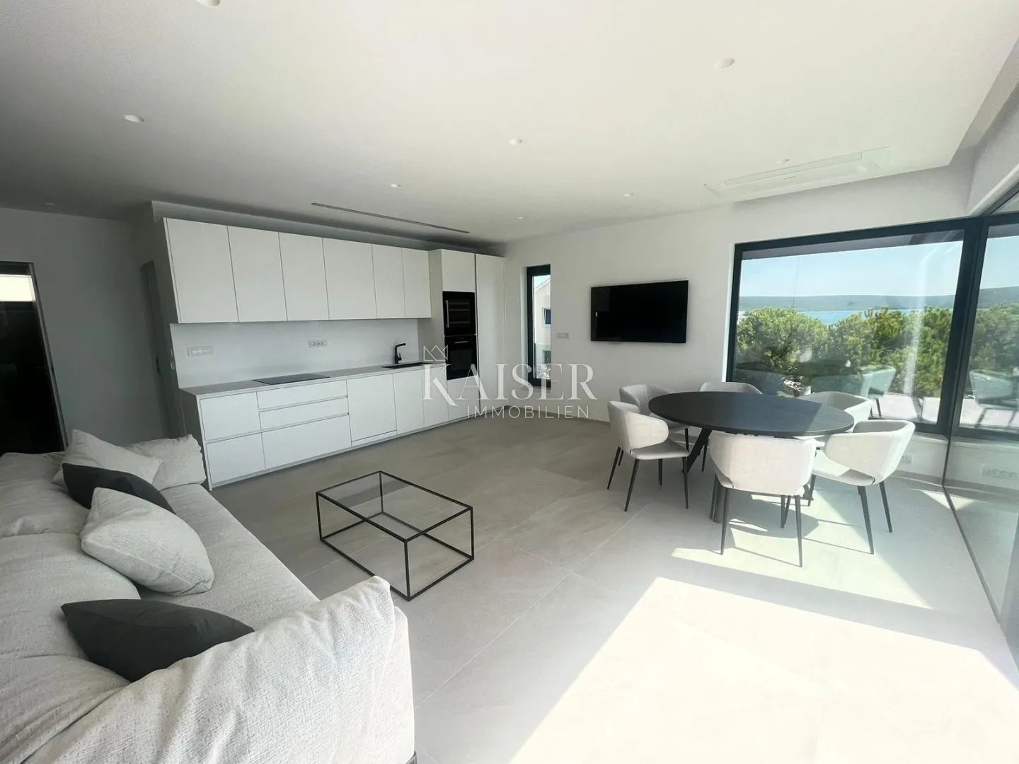 zadar, sukošan - luksuzan dvoetažni stan 218 m2, prvi red do mora - slika 9