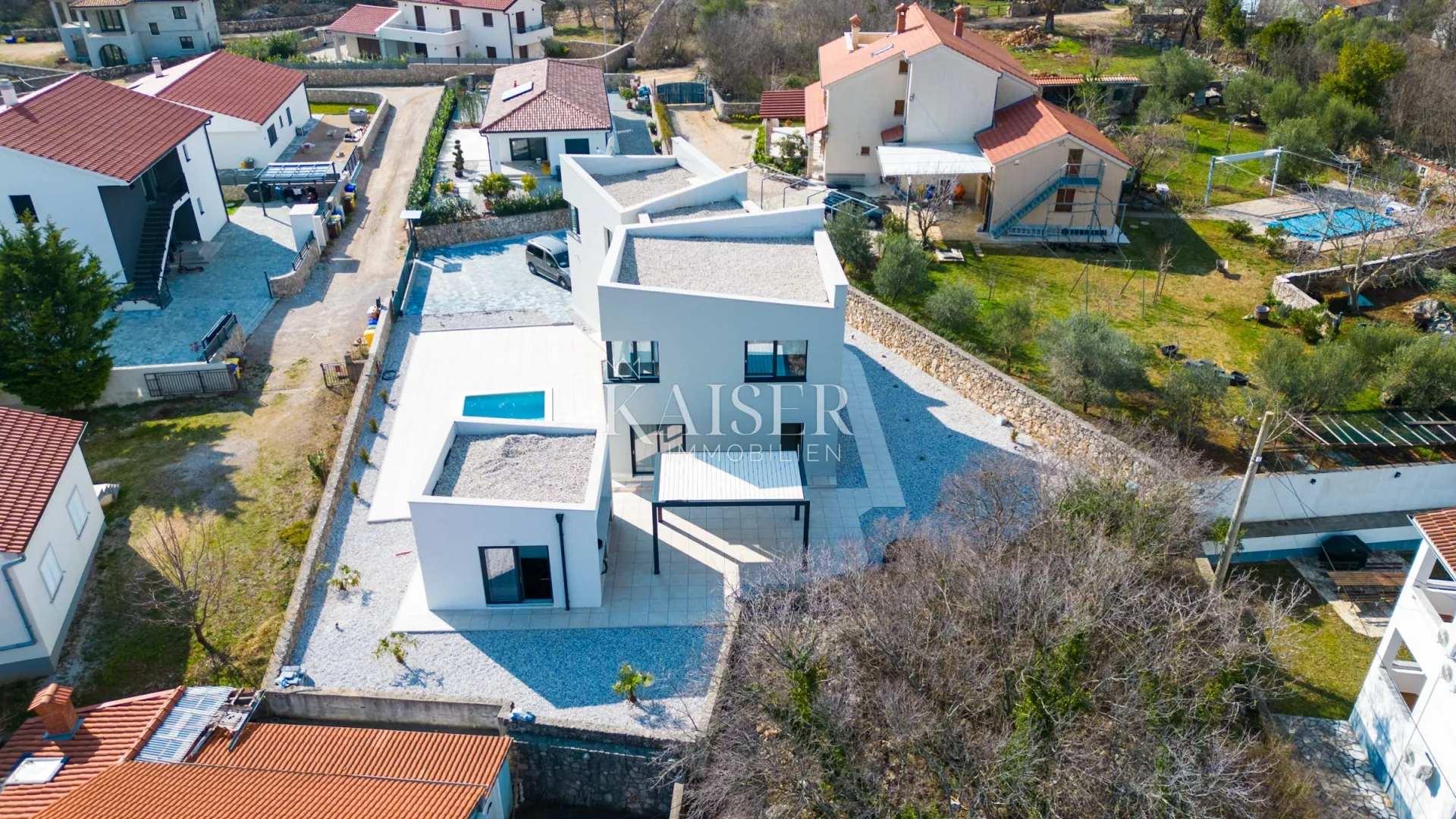 otok krk, - kornić: ekskluzivna vila sa grijanim bazenom - slika 7