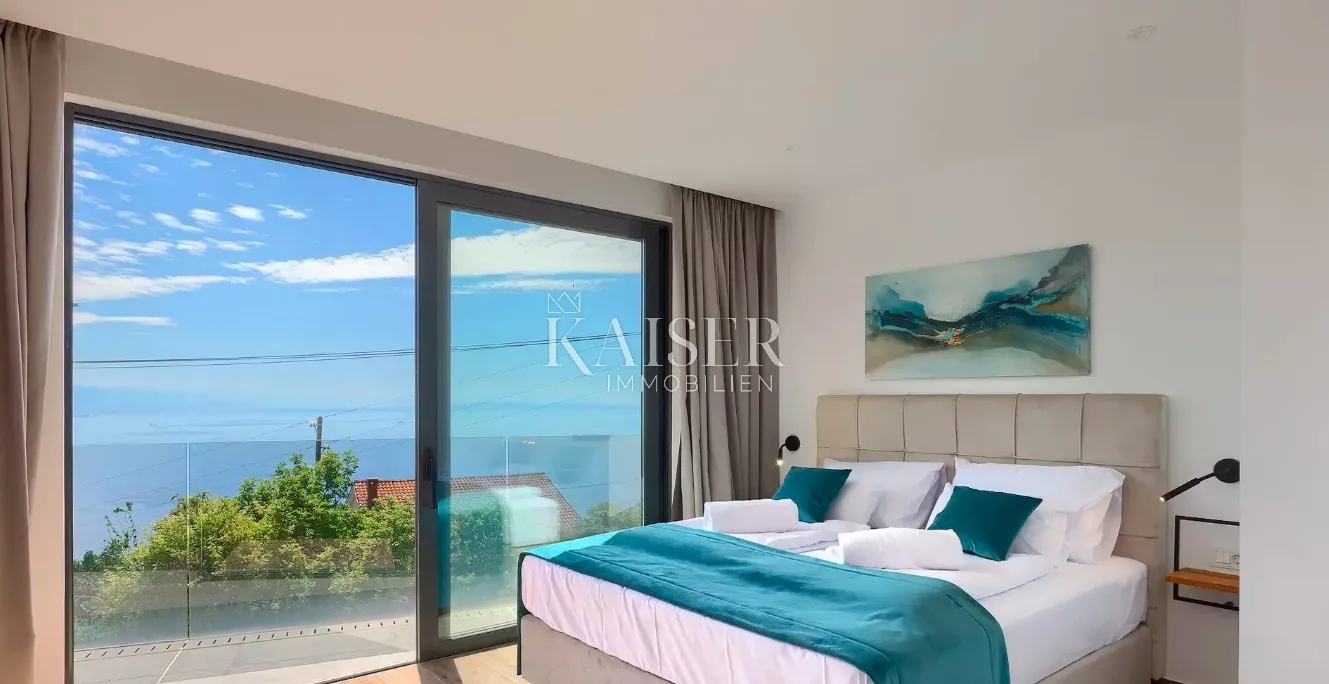 opatija, bregi – moderna vila 255m2 s bazenom i fantastičnim pogledom na opatiju - slika 11