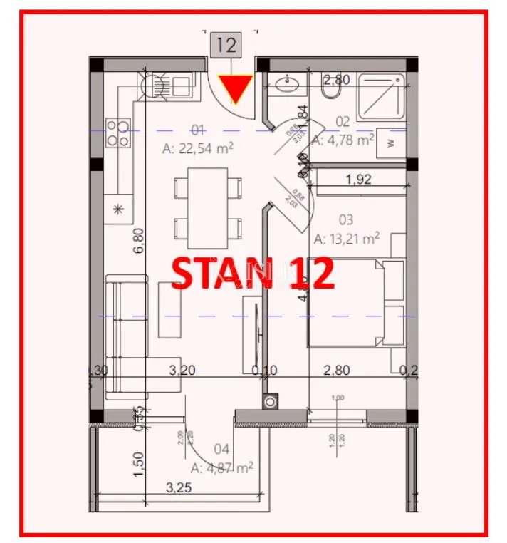 istra, pula- jednosoban stan 42m² s balkonom - slika 10
