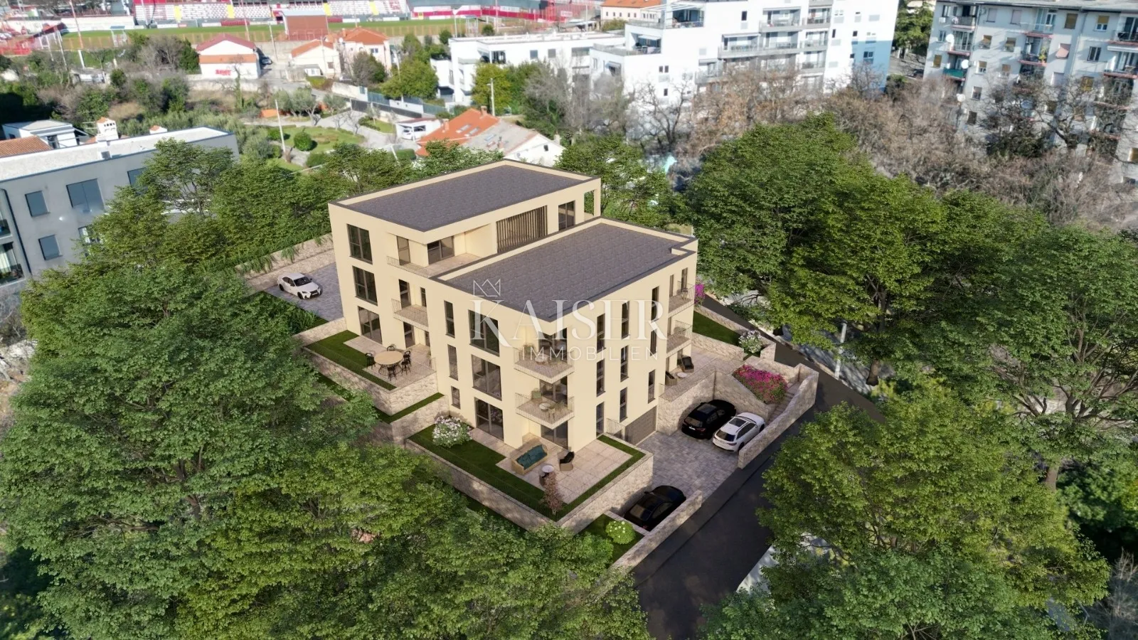 Rijeka, Krimeja - stan 144 m2 u prizemlju u novogradnji