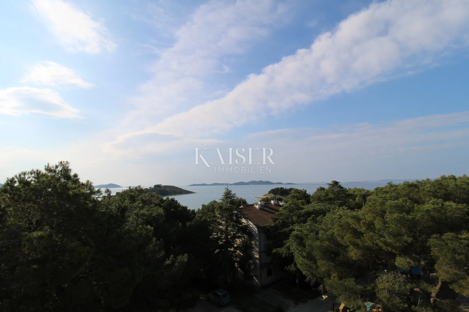 Zadar,Pakoštane: Penthouse s krovnom terasom i pogledom na more