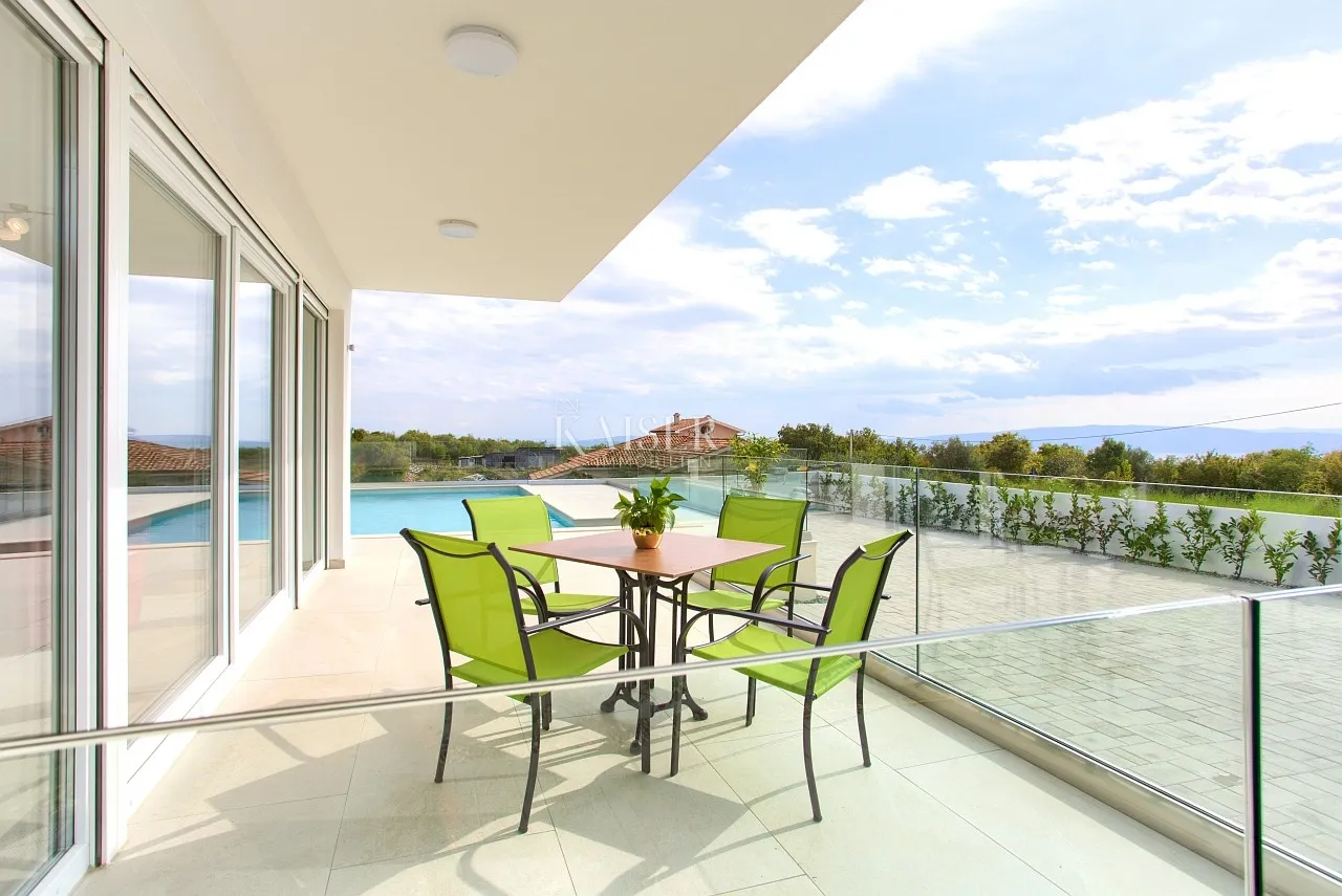 linardići, otok krk- vila 410m2 s bazenom i pogledom na more - slika 27