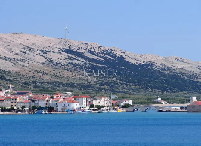 Pag, INVESTICIJSKA PRILIKA zemljište s objektom, I red do mora