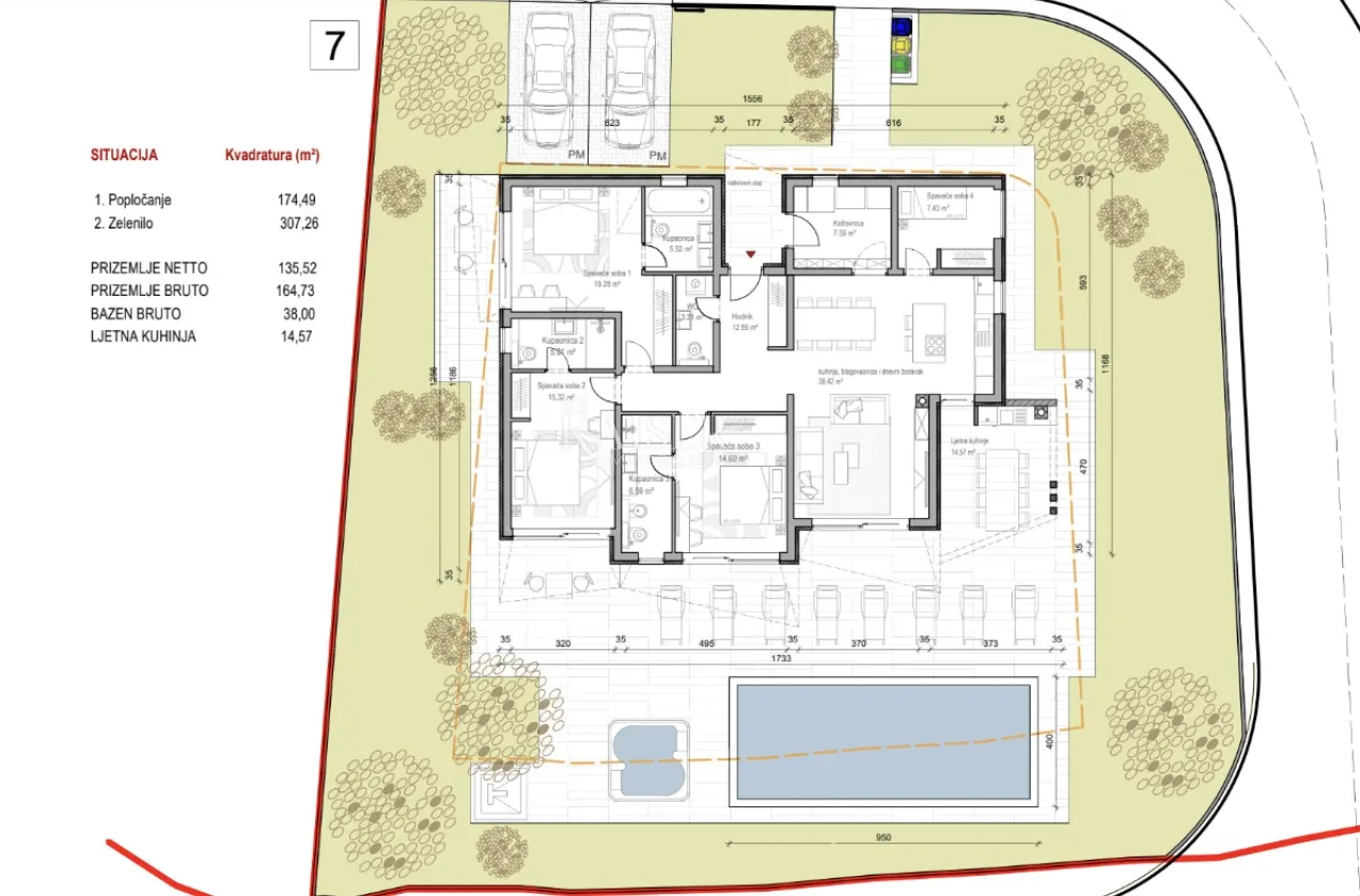 istra, trget - novogradnja s bazenom, 158 m2 - slika 3