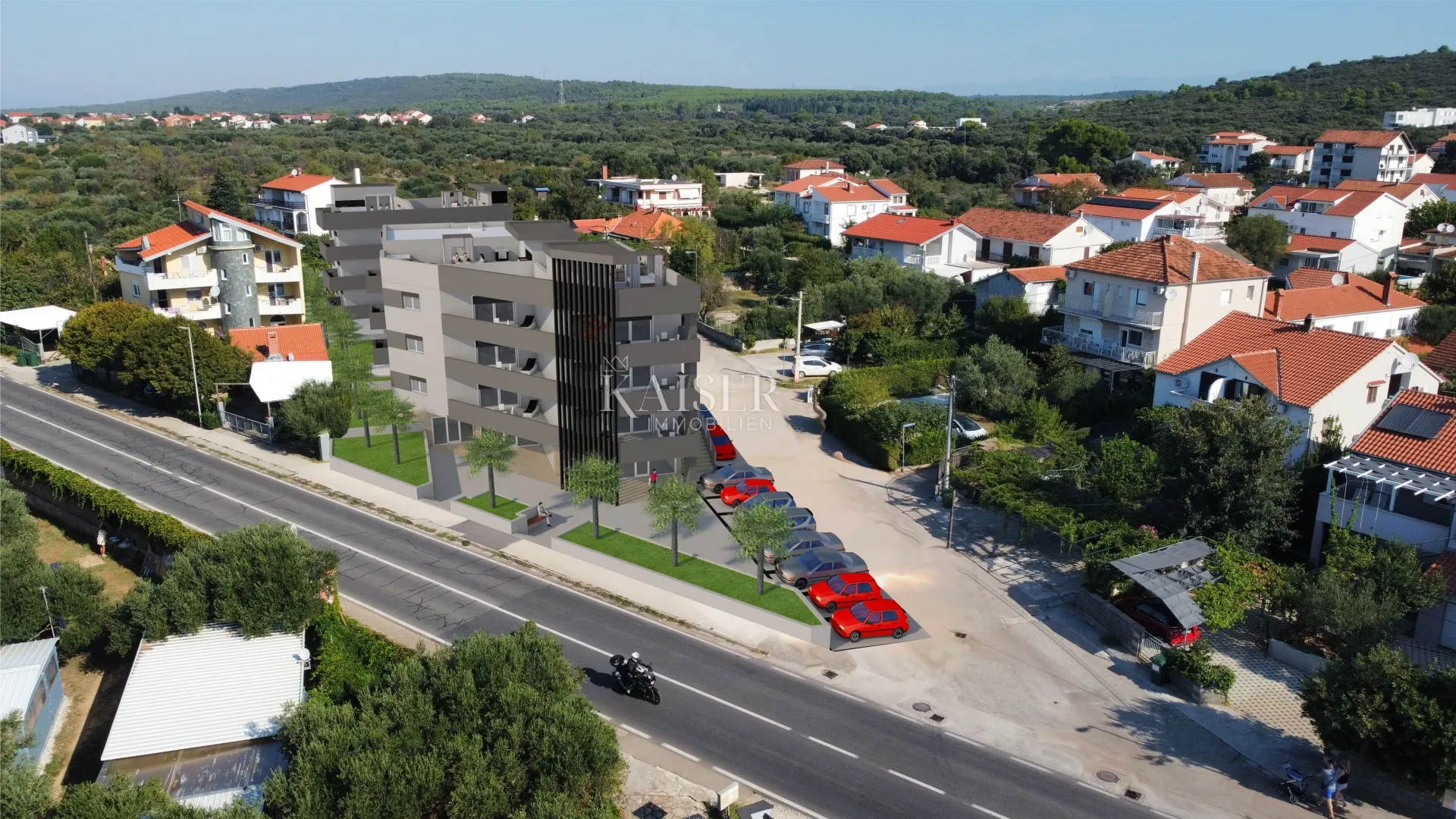 sukošan - penthouse 111m2, 100m do mora, pogled more - slika 3