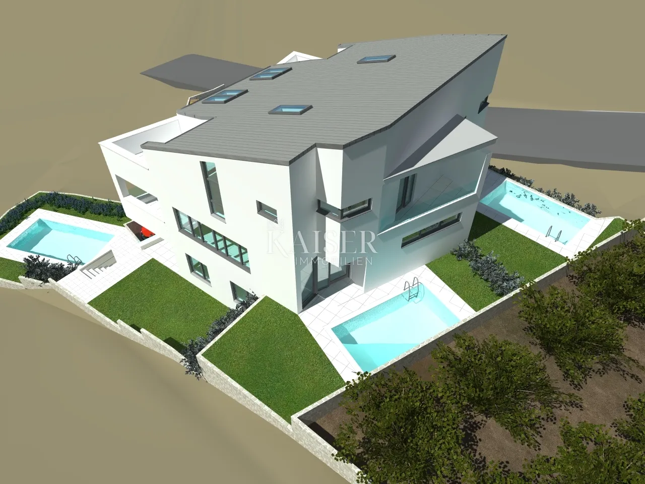 otok krk, punat - zemljište 914 m2 sa projektom - slika 7
