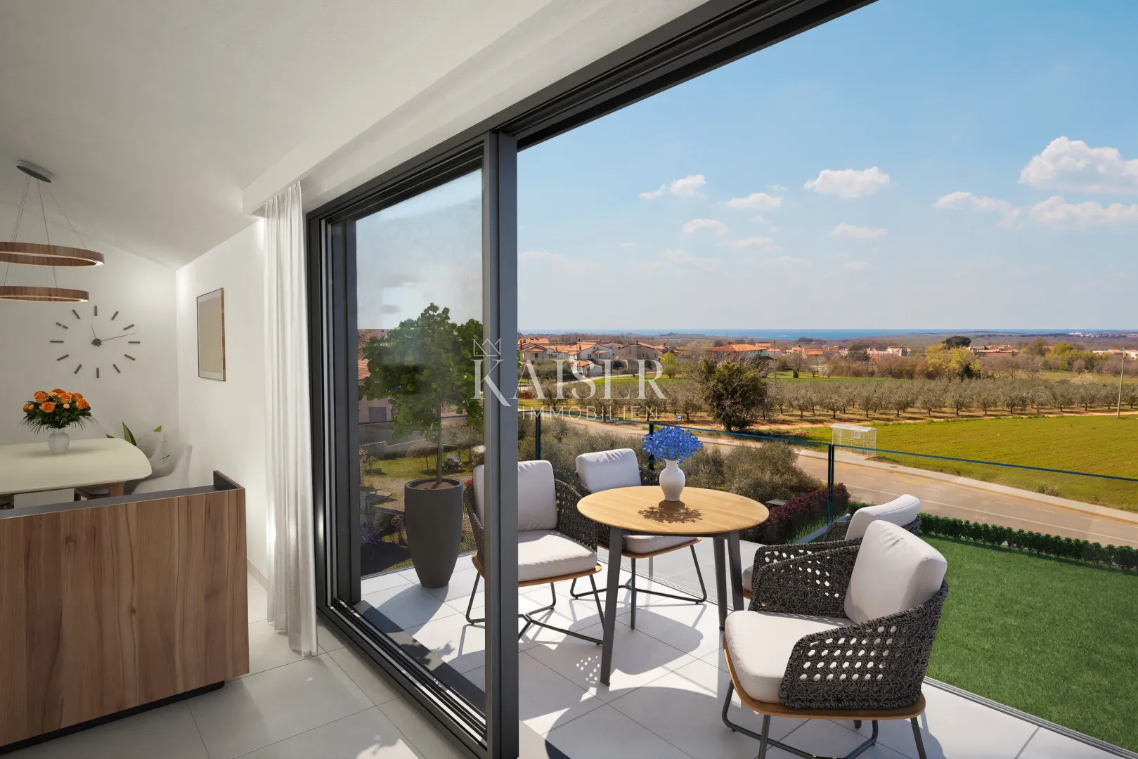 poreč, istra, prekrasan dvoetažni stan sa pogledom na more - slika 3