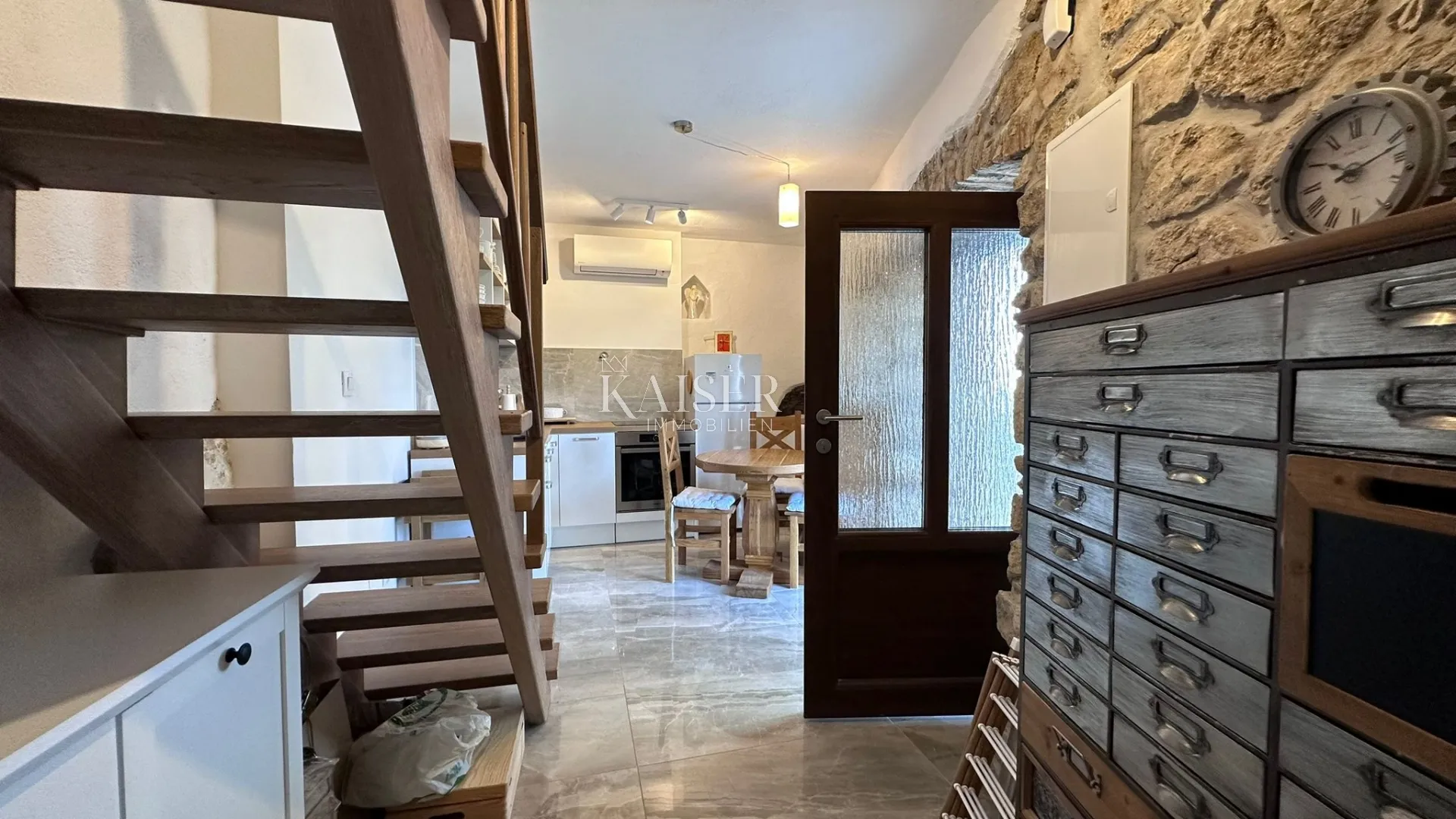 otok krk, omišalj - kuća u nizu s pogledom na more, 54 m2 - slika 4