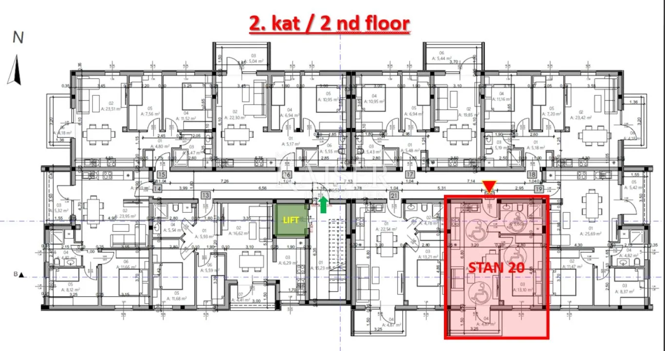 istra, pula- modern jednosoban stan 42m² s balkonom - slika 19
