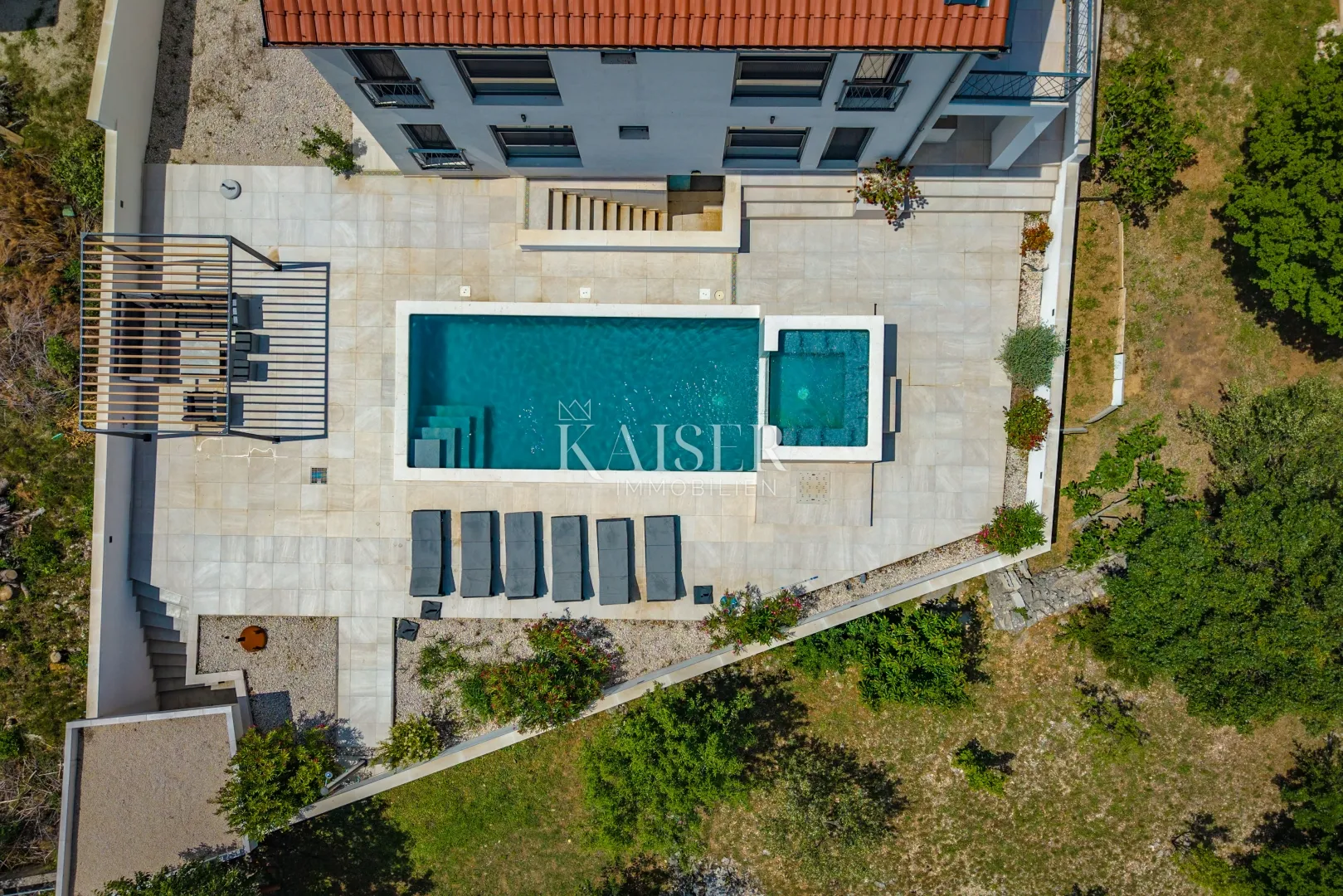 zadar – pridraga, moderna vila s bazenom i jacuzzi zonom, 300 m od mora - slika 7