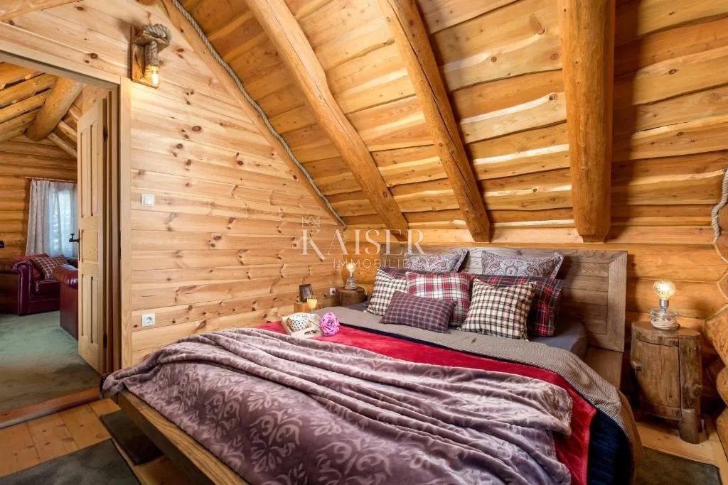 ravna gora, kupjak - luksuzna drvena vila s bazenom i welnessom - slika 8