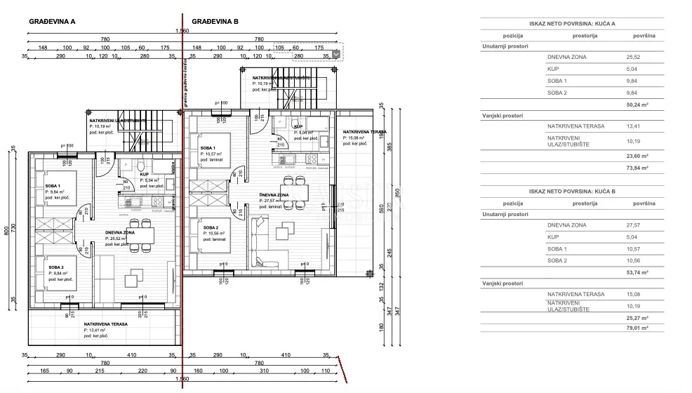 krk, čižići - stan novogradnja 2s+db, 80m2 - slika 9