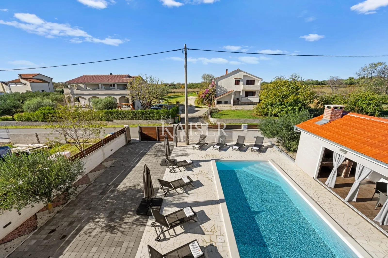 biograd, okolica - kuća sa bazenom, 145m2 - slika 5