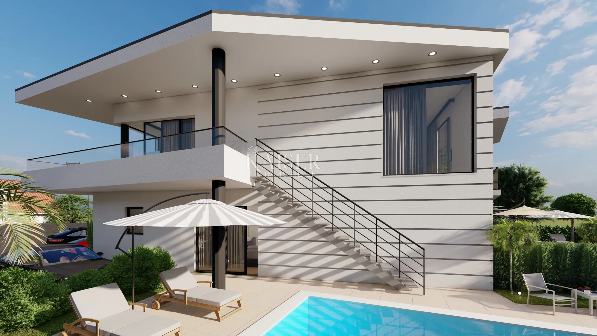 otok krk, malinska - luksuzna dvojna kuća sa privatnim bazenom 177 m2 - slika 12