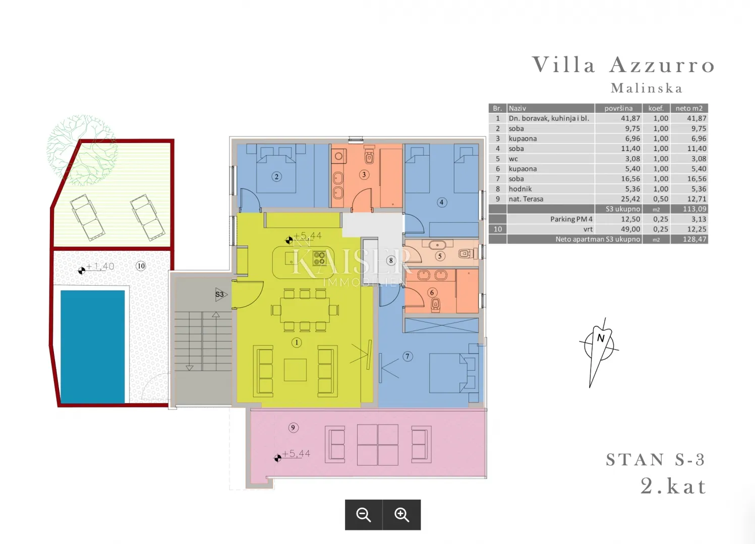 malinska, otok krk - penthouse u luksuznoj villi 80 m od mora - slika 28