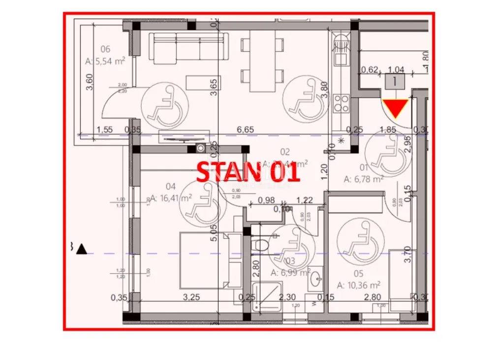 istra, pula- moderan dvosoban stan 75m2 u novogradnji - slika 9