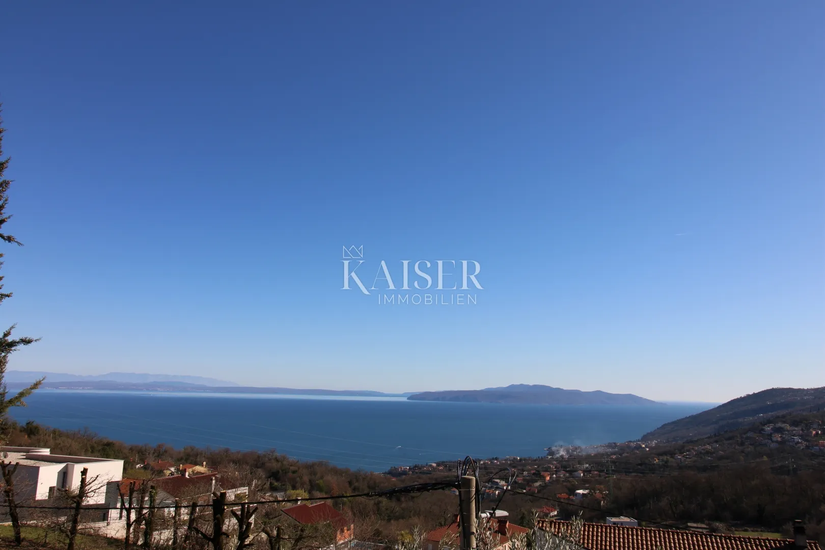Opatija, Veprinac- Građevinsko zemljište sa otvorenim pogledom na more - Veprinac, Opatija