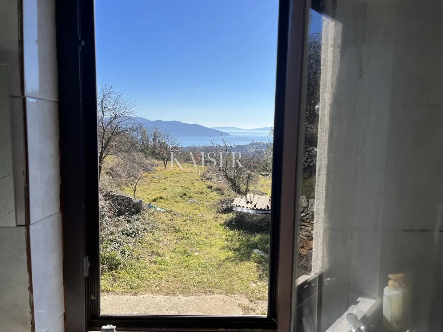 Brseč, Martina - Kamena kuća sa pogledom na more - Brseč, Mošćenička Draga