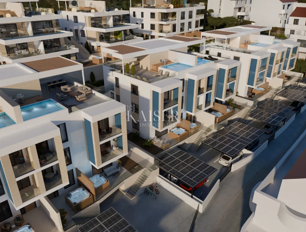 trogir,čiovo - penthouse s jacuzzijem, 100 m od plaže - slika 6