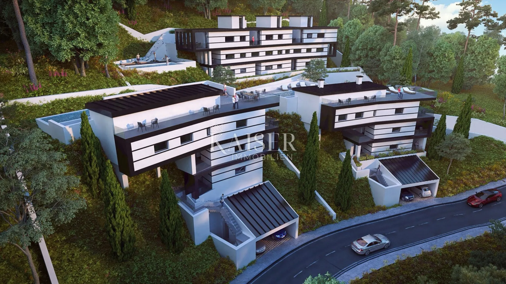 Opatijska rivijera – zemljište s pravomoćnom dozvolom za 5 luksuznih stambenih jedinica - Liganj, Lovran