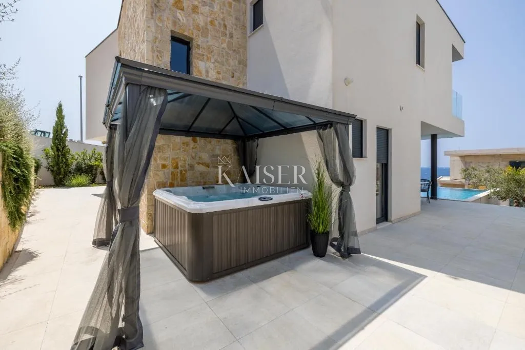 šibenik-rogoznica - moderna vila za odmor sa slikovitim pogledom na more - slika 32