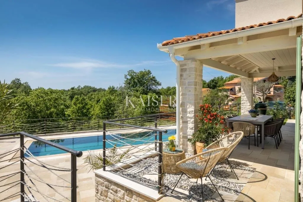 istra - višnjan, predivna kamena mediteranska vila - slika 4