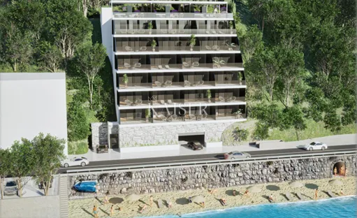 Jesenice, Dugi rat - Luksuzni jednosobni apartman S102 s panoramskim pogledom, prvi red do mora