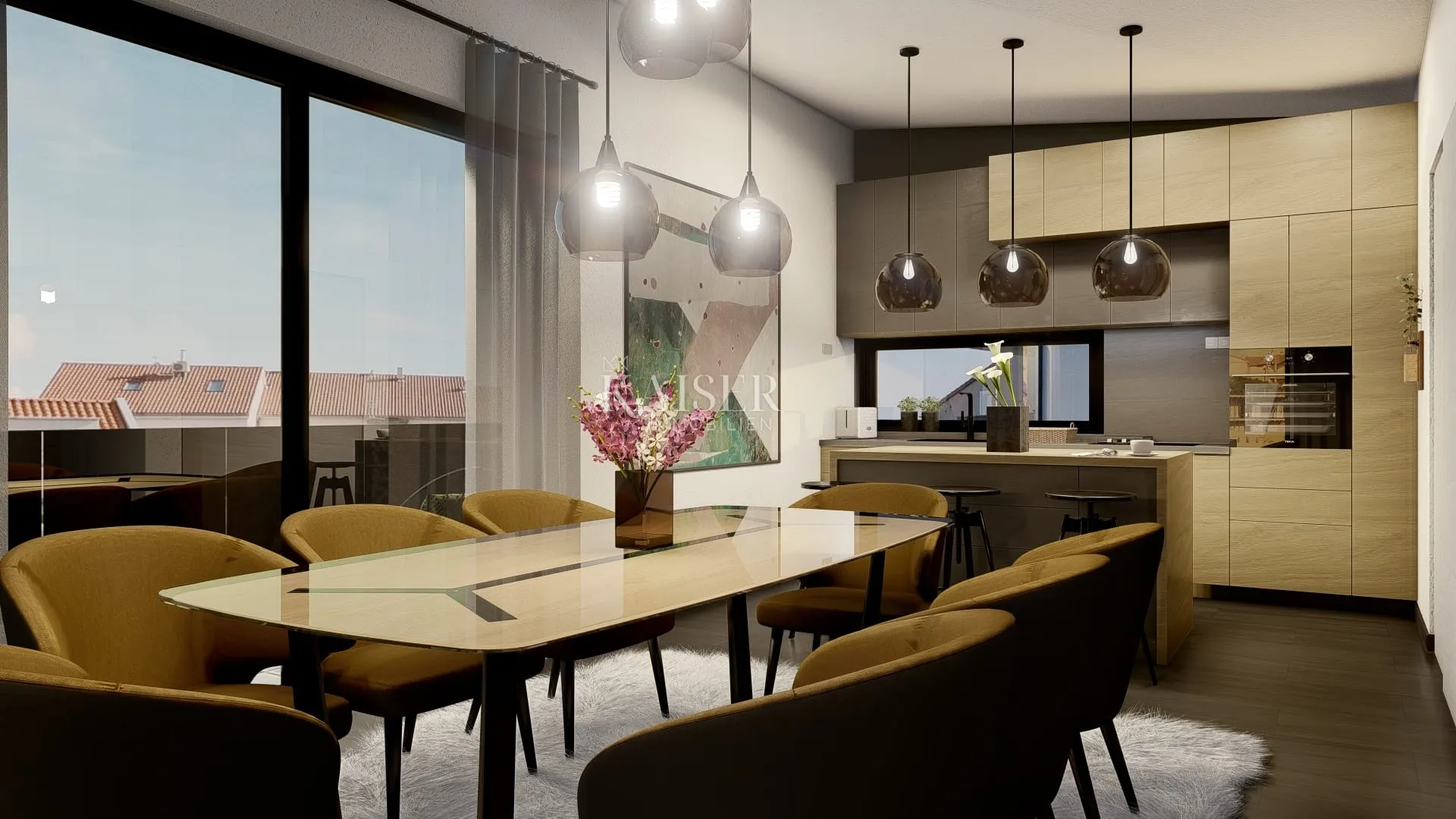 krk, otok krk- penthouse 115m2 s pogledom na more - slika 8