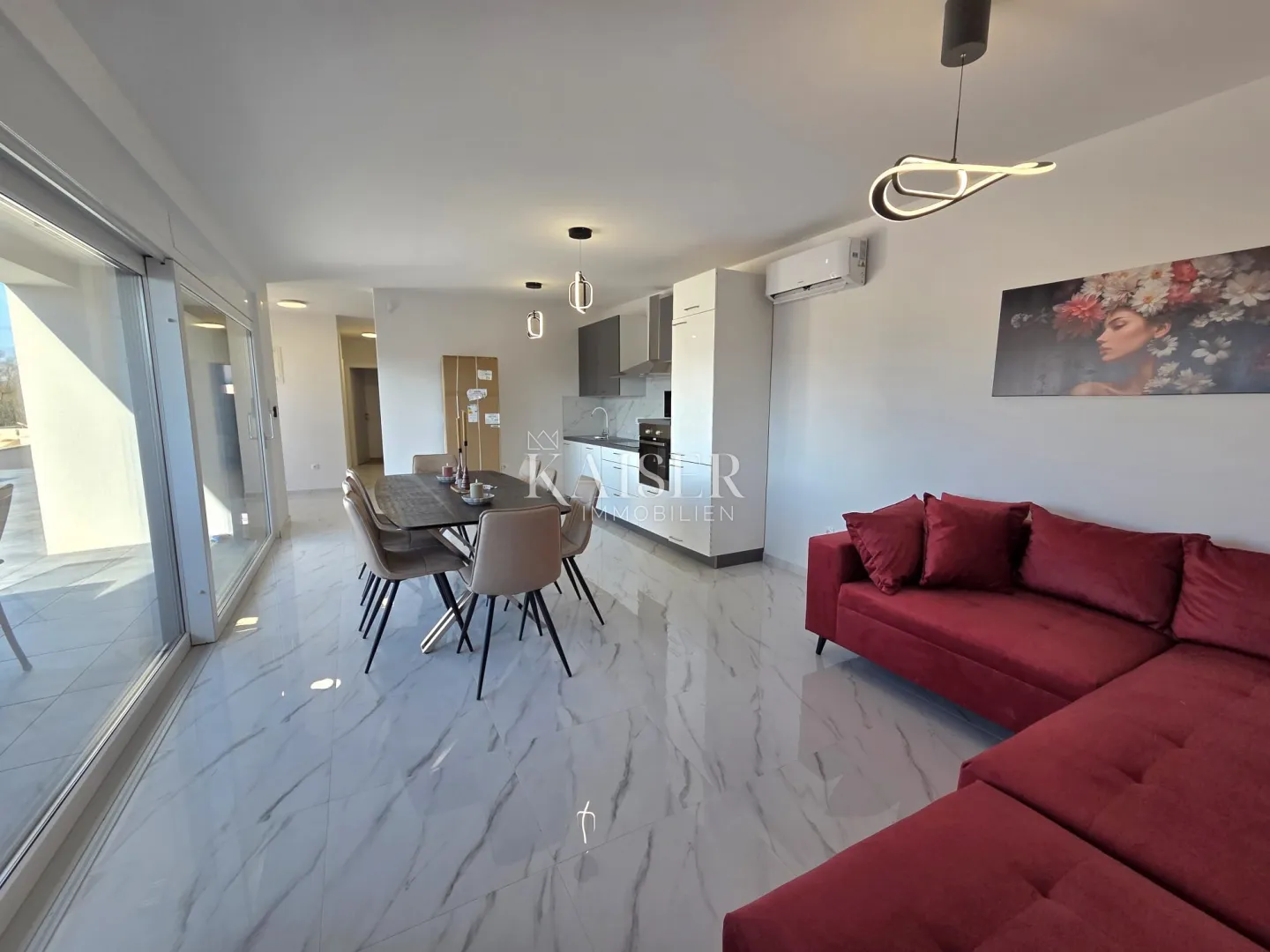 otok krk, brzac - duplex 157m2, pogled more - slika 3