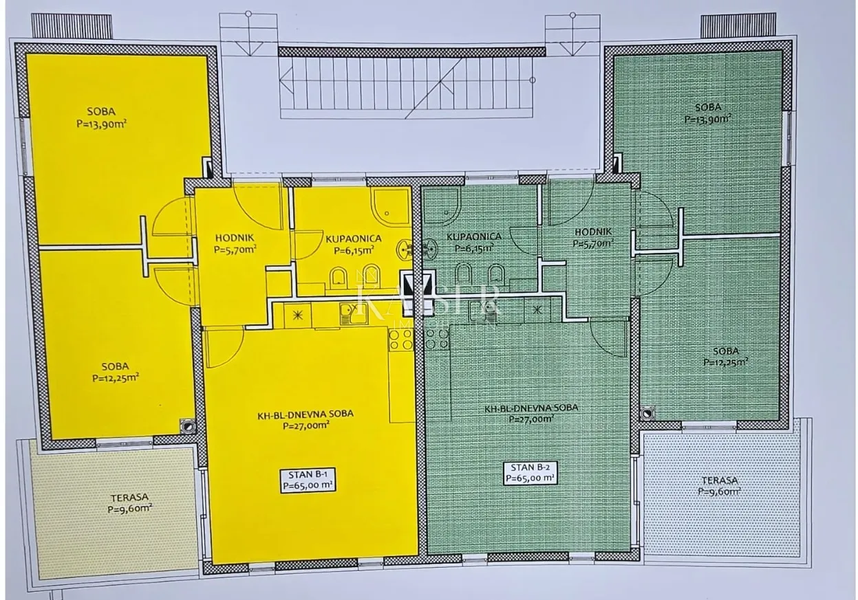 zadar,pakoštane: penthouse s krovnom terasom i pogledom na more - slika 20