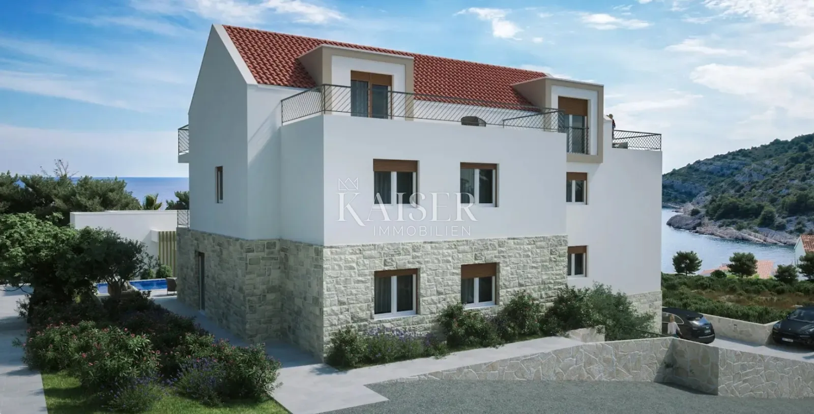 šibenik, stivašnica- penthouse sa terasom i pogledom na more - slika 12