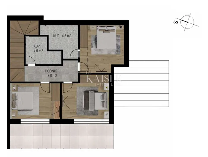 crikvenica- dvojna kuća 110m2 s bazenom i pogledom na more - slika 18