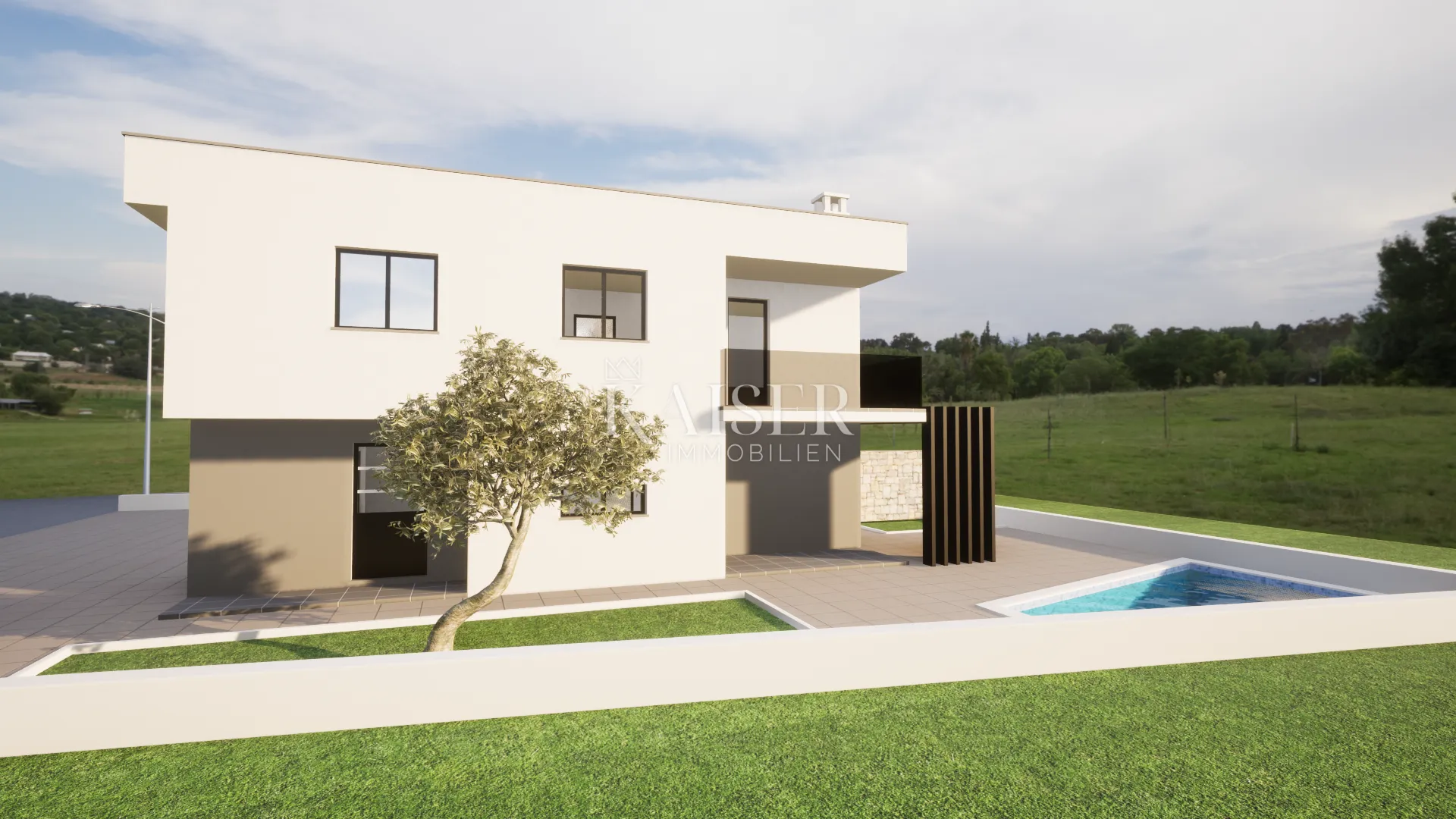 istra, umag okolica - dvojna kuća: dvoetažni stan sa bazenom; 120m2 - slika 10