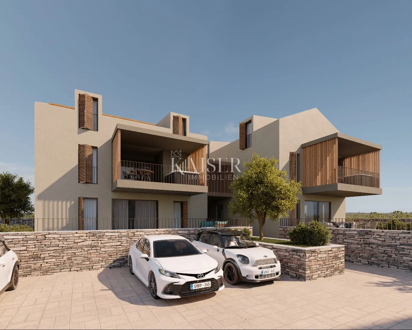 istra - višnjan, građevinsko zemljište sa projektom za stanove pogled more - slika 4