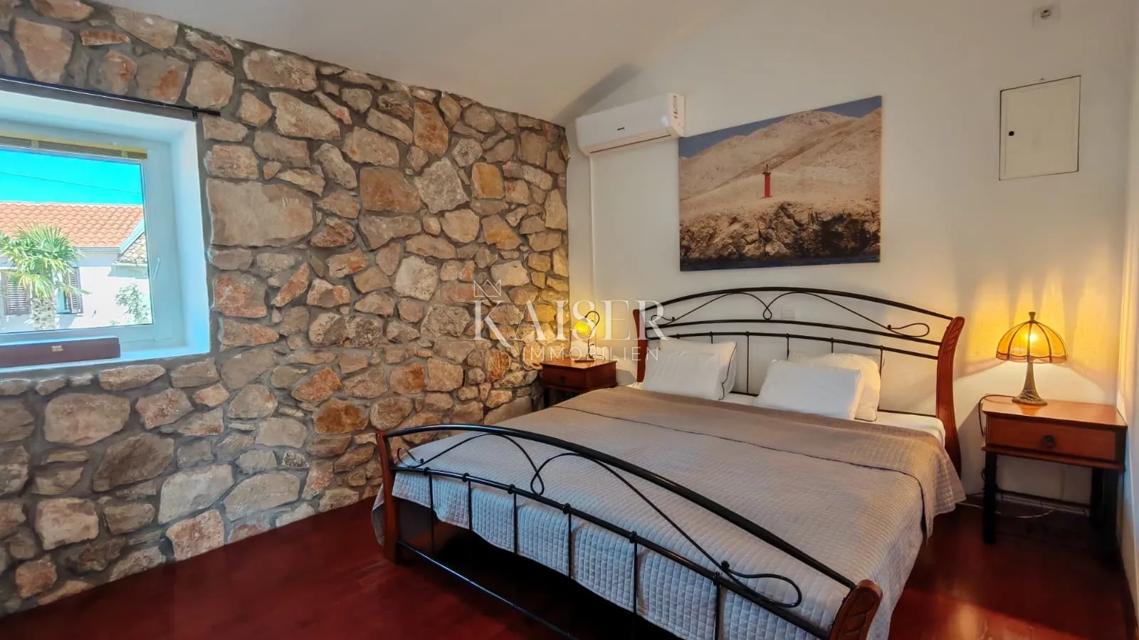 otok krk, dobrinj-renovirana kamena kuća 105m2 s bazenom - slika 13