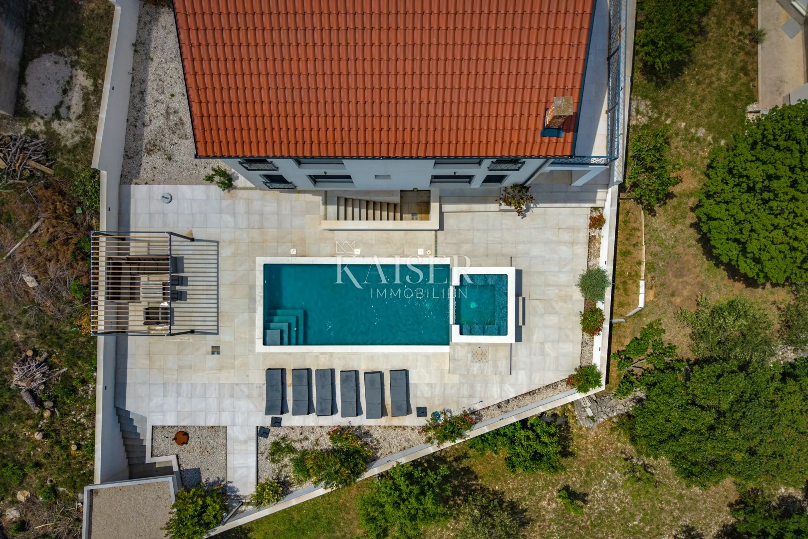 zadar – pridraga, moderna vila s bazenom i jacuzzi zonom, 300 m od mora - slika 8