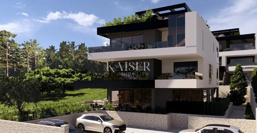 krk, luksuzan penthouse s krovnom terasom od 88 m² i panoramskim pogledom - slika 2