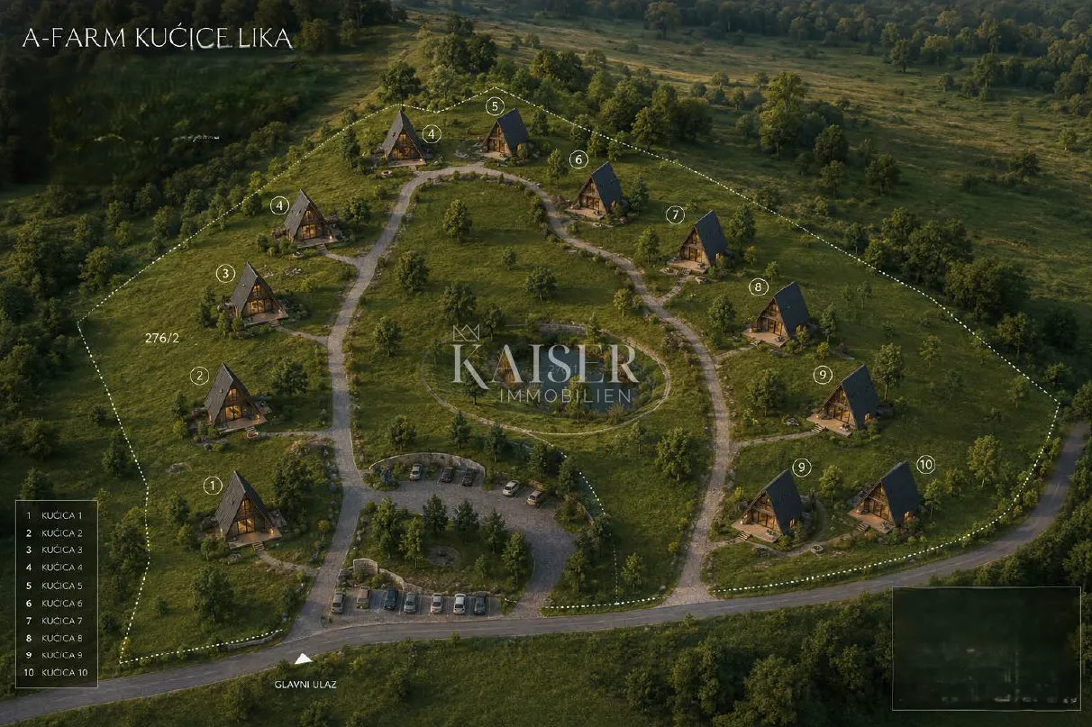lika, ekskluzivna investicijska prilika – zemljište za premium a-frame resort - slika 3
