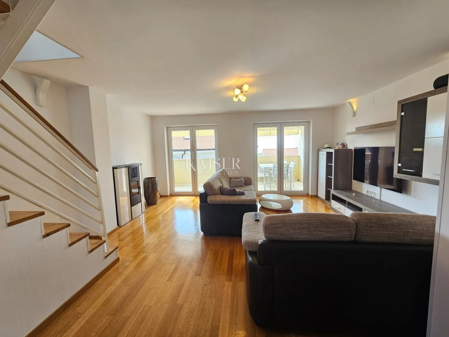 otok krk, malinska - apartman 100m2, pogled more - slika 7