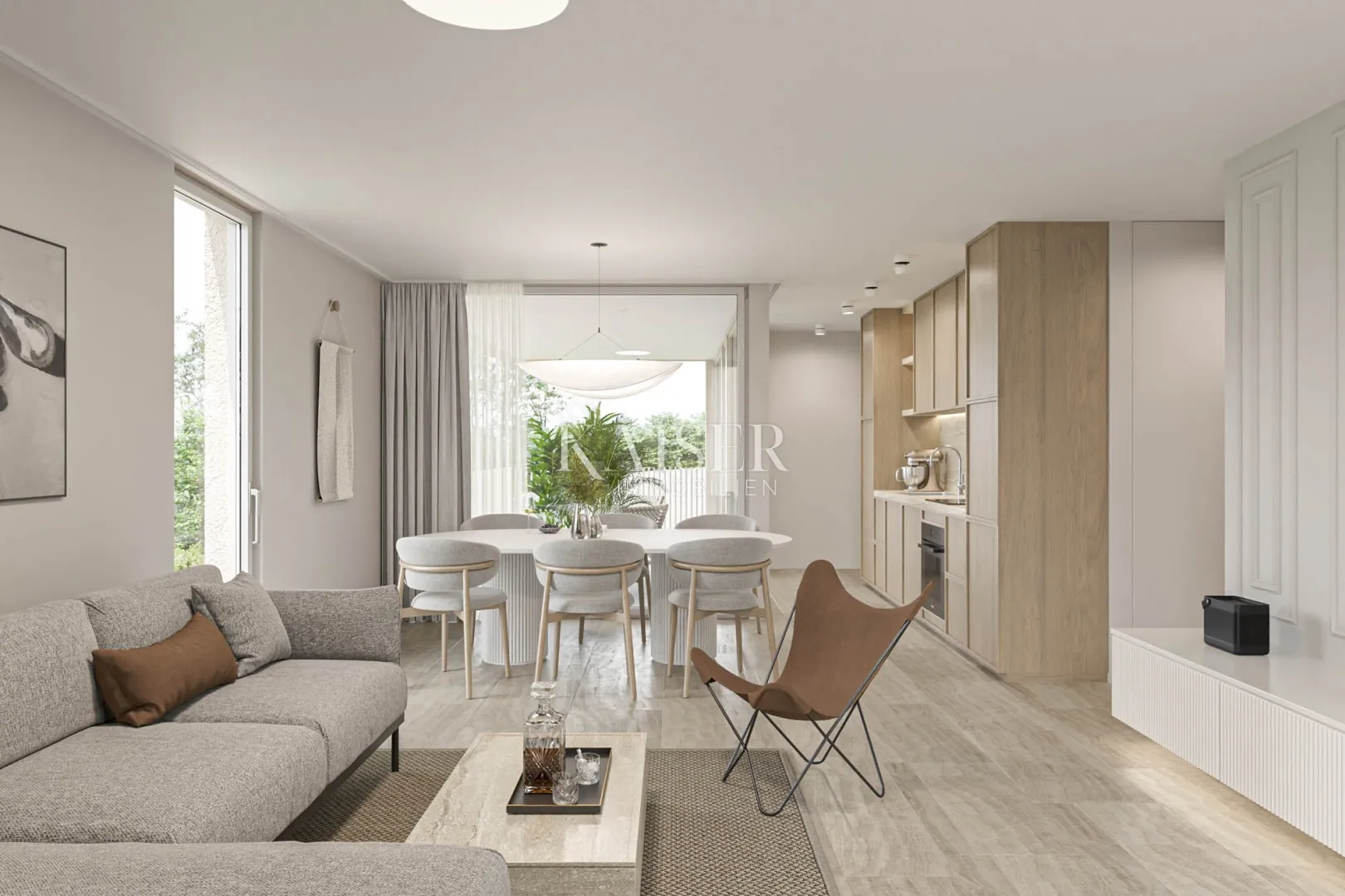 istra, novigrad, okolica - stan 110m2; okućnica 275m2; 300m od mora - slika 6