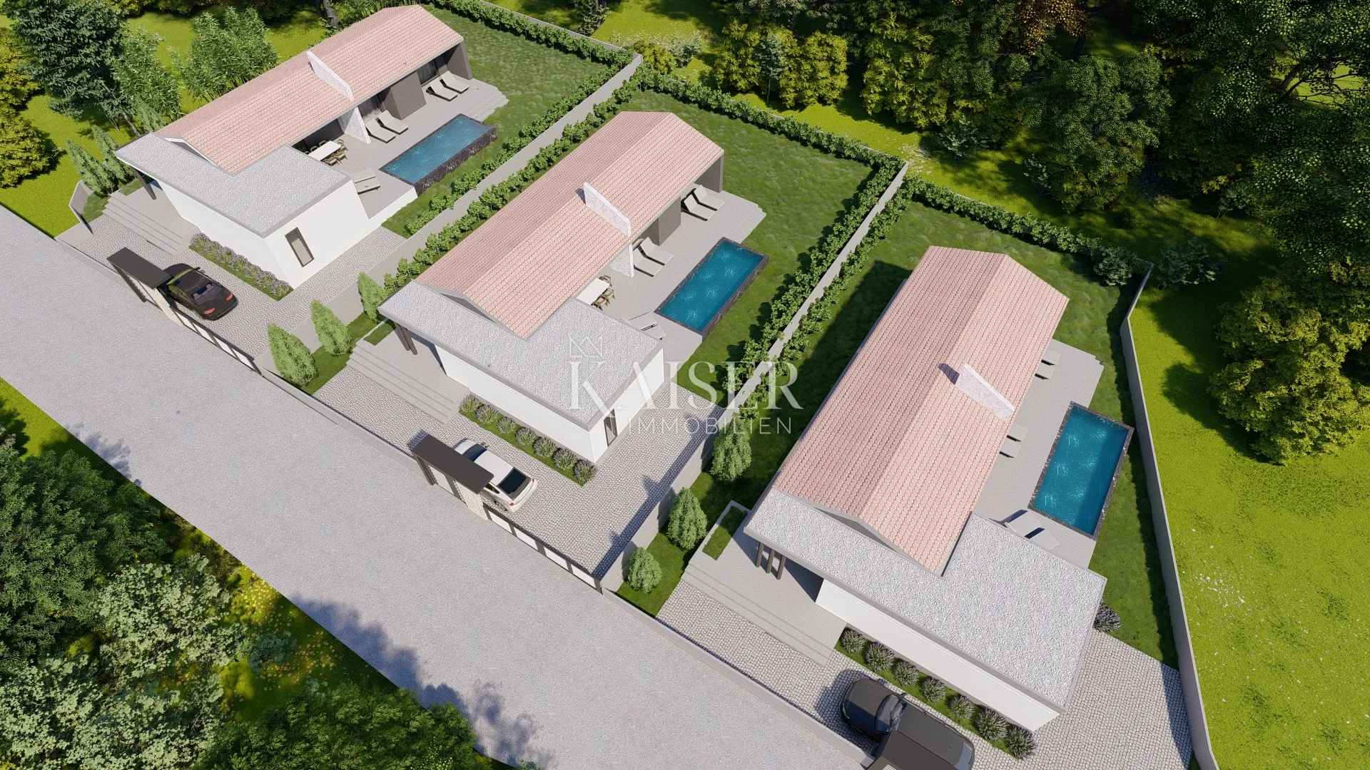 istra, peruški- građevinsko zemljište 609m2 gotovim projektom - slika 9