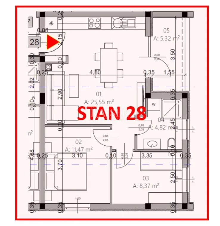 istra, pula- dvosoban stan 54m² u modernoj novogradnji - slika 17