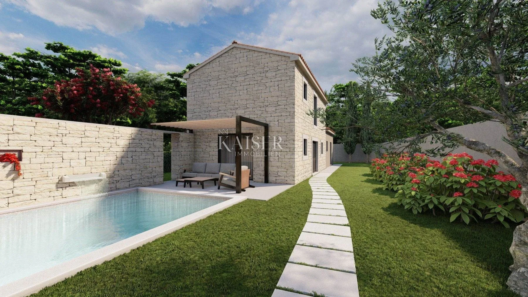 istra - poreč, kamena vila sa bazenom - slika 4