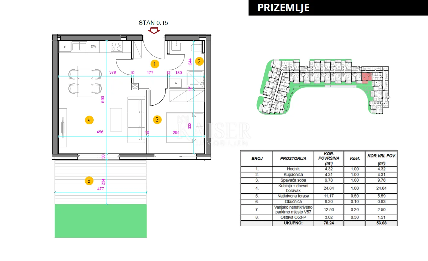 istra, umag – jednosoban stan sa dnevnim boravkom, 43m2, novogradnja na atraktivnoj lokaciji - slika 11