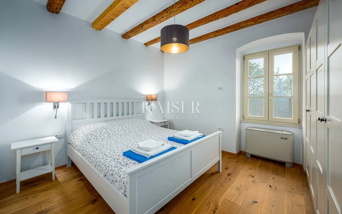 istra, labin - prilika, kuća s bazenom na velikoj okućnici i pogledom na more, 120 m2 - slika 13