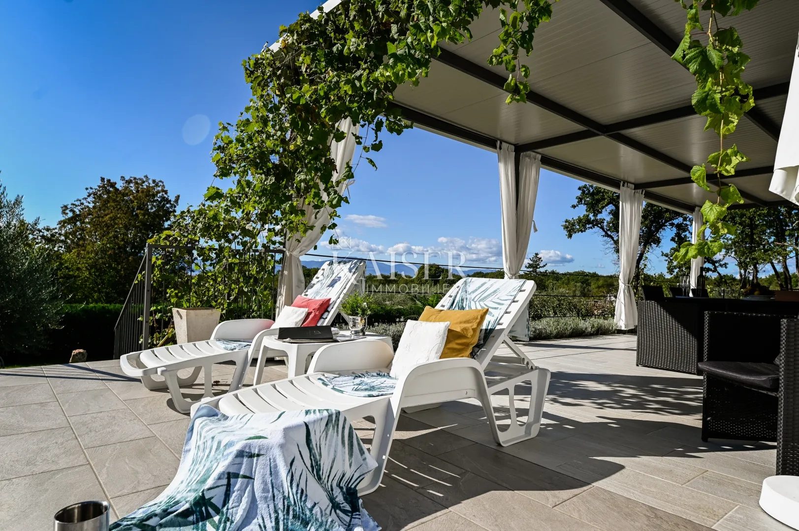 otok krk, malinska-moderna vila 190m2 s pogledom na more - slika 31