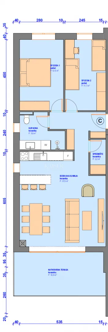 istra, umag, okolica - stan u novogradnji, 86m2, 300m od mora, pogled more - slika 9