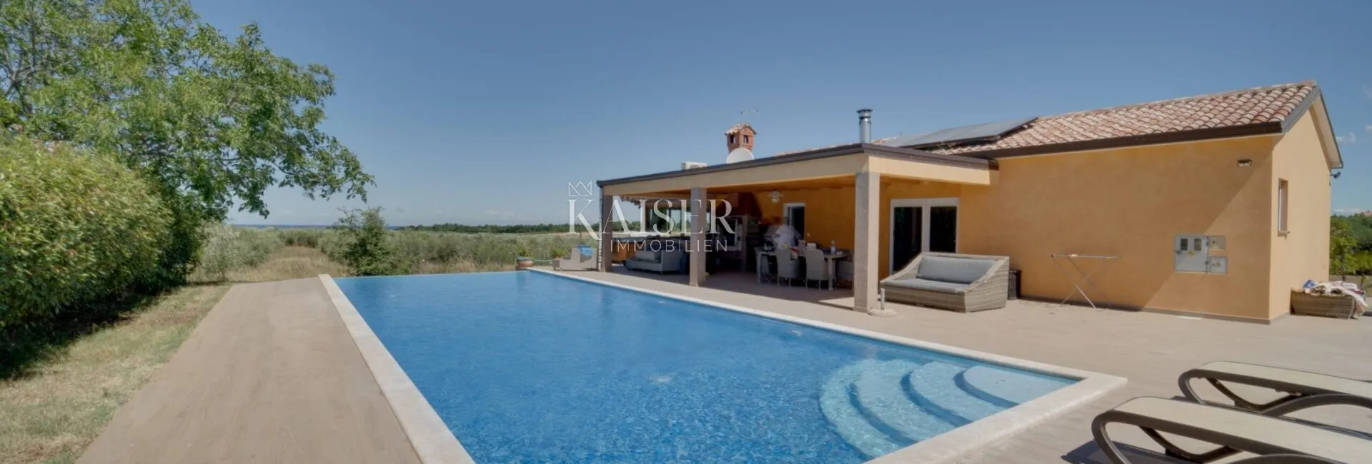istra, novigrad - vila s prekrasnim pogledom na more i maslinike - slika 5